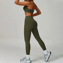 Load image into Gallery viewer, TRY TO BN Gym Sets Woman 2 Piece Yoga Backless Top Women's Tracksuit High Waisted Leggings Butt Lifting Fitness Workout Clothes
