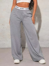 Load image into Gallery viewer, Women's Fashion Pants High Waist Webbing Loose Women's Wide Leg Pants Solid Colour Casual Female Pants Autumn Daily Wear
