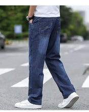 Load image into Gallery viewer, Jeans Men's Summer Straight Leg Loose Large Leg Autumn Thick Wear-resistant Men's Casual Pants Korean Trousers
