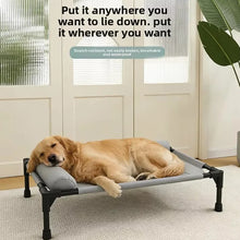 Load image into Gallery viewer, Pet Furniture Mesh Elevated Dog Beds Breathable Removable Raised Dog Bed With Soft Pillow Outdoor Dog Cat Bed Patio Sunbathing
