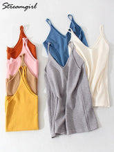 Load image into Gallery viewer, Women Knitted Top Straps Basic Summer Tank Tops For Women 2023 Camisoles T Shirts Women Tops Summer Pulovers Woman Summer Tops
