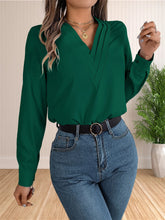 Load image into Gallery viewer, Elegant Layered V-Neck Office Blouse
