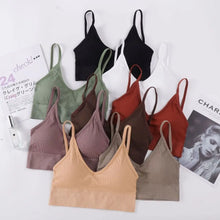 Load image into Gallery viewer, Sexy Nylon Thin Strapes Sports Bra Fitness Sport Brassiere Tops Gym Bra Backless Push Up Bras Running Women Sports Bra Women Bra

