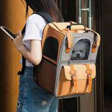 Load image into Gallery viewer, Pet Backpack,Dogs and Cats Travel Portable Back Bag,Large capacity,Pet Carrier Bag for Cats and Dogs, Portable Travel Backpack
