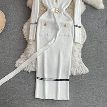 Load image into Gallery viewer, Elegant Rib Knit Pencil Dress
