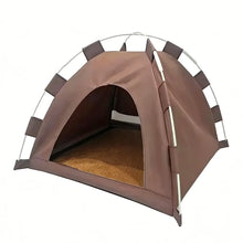 Load image into Gallery viewer, Pet Tent Bed Cats House Supplies Products Accessories Warm Cushions Furniture Sofa Basket Beds Winter Clamshell Kitten Tents Cat
