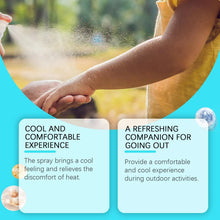 Load image into Gallery viewer, Cooling Spray for Body 50ml Summer Face Refreshing Mist Mint Scent Instant Cooling Spray for Adults Outdoor Activities Workout
