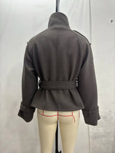 Load image into Gallery viewer, New Women's Jackets &amp; Coats Autumn 2026 Fashion Loose Belt Elegant Turtleneck Warm Winter Jackets Women's Chic Youth Street Coat
