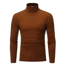 Load image into Gallery viewer, Spring Autumn Thin Men Pullovers Sweaters Turtleneck Knitted Sweater for Men Warm Clothing Male Sweaters Full Black White Tops
