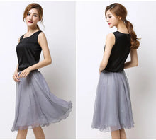 Load image into Gallery viewer, Silk Pleated High Waist Midi
