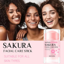 Load image into Gallery viewer, Sakura Facial Care Stick Hydrating Facial Care Moisturizing Cream Deep Hydration Suitable for Dry Aging Face Cream Skin Repair
