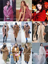 Load image into Gallery viewer, Winter Jacket Women Long Coat  Wool Woven Fabric Thick Warm Outerwear Oversize Fashion Streetwear Teddy Bear Coats
