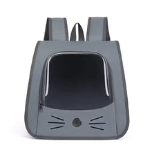 Load image into Gallery viewer, Breathable Oxford Pet Cat Carrier Backpack for Small Dogs, Portable Transparent Travel Outdoor Bag with Side Mesh Pockets, Airy
