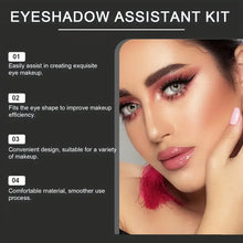 Load image into Gallery viewer, 3-Piece Eye Makeup Kit - Eyeshadow Brushes &amp; Molds, Quick Templates for Beginners, Easy Professional Look Anytime
