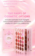 Load image into Gallery viewer, 5 Layers All In One Makeup Book Palette,48 Eyeshadow+6 Blush+Contour Highlight Brow Pomade+6 Lipstick Full Face Makeup Kit
