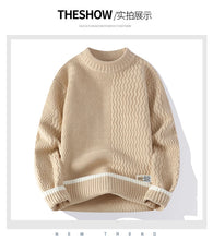 Load image into Gallery viewer, Men Casual Comfortable Warm Sweaters men round neck  Solid knitwear Men's High-Quality Fashion Trend Sweater 2025 Autumn/Winter
