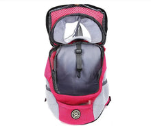 Load image into Gallery viewer, New Dog Pet Backpack Carrier Travel Bag Front Pack Breathable Adjustable with Safety Reflective Strips for Hiking Outdoor Cats
