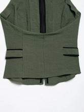 Load image into Gallery viewer, Women's Top 2026 Summer Elegant Fashion Silky Vacation Halter Neck Backless Sexy Unique Army Green Beach Style Party Women's Top
