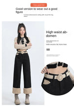 Load image into Gallery viewer, Winter Straight Leg Denim Jeans
