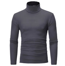 Load image into Gallery viewer, Men's Turtleneck Sweater Warm Soft Knit Pullover Fashion Versatile Long Sleeve Top for Autumn Winter
