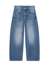 Load image into Gallery viewer, Baggy Straight Denim Street Jeans
