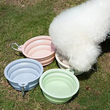 Load image into Gallery viewer, Foldable Silicone Dog Bowl Pet Outdoor Travel Portable Folding Cat Food Water Large Capacity Container Feeding Bowl Pet Supplies
