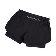 Load image into Gallery viewer, Summer Men's Reflective Running Shorts Fitness Quick Drying Double-Layer Shorts Men's Exercise Training Bodybuilding Shorts
