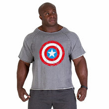 Load image into Gallery viewer, Men's T Shirts Fitness Men Bodybuilding  Shirt Batwing Sleeve Rag shirt Gym Fitness Muscle Running T shirt
