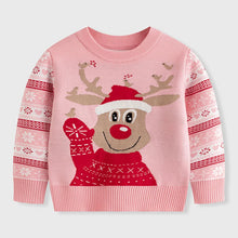 Load image into Gallery viewer, Winter Cartoon Knit Kids Pullover Sweater
