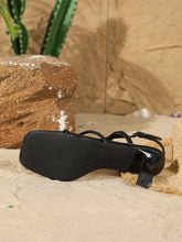 Load image into Gallery viewer, Women Square Toe Slingback Kitten Heel Sandals
