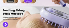 Load image into Gallery viewer, Rechargeable Hairs Massage Brush 3-in-1 Electric Spray Air Cushion Massage Comb for Frizzy Hair Scalp Care Relieve Hair Tangles
