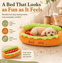 Load image into Gallery viewer, 2026 New Hot Dog Pet Bed For Dachshund Cats Puppies Small Pets Plush Removable Washable Pet Beds Soft Corduroy Non-Slip Bottom
