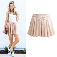 Load image into Gallery viewer, Women Shorts Summer Chiffon Casual Shorts Female Wide Leg Elastic High Waist Shorts Wide Leg  Womens Shorts Summer
