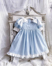 Load image into Gallery viewer, Embroidered Bow Princess Girls Dress
