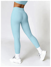 Load image into Gallery viewer, Fitness Leggings High Rise Hip Lift Brushed Soft Material For Ladies Outdoor Elastic Slim Fit Outer Wear Sports Tight Pants
