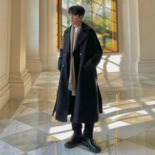 Load image into Gallery viewer, Winter Woolen Long Trench Coat
