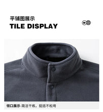 Load image into Gallery viewer, 2025 Men Sweatshirt Turtleneck Half Button Pullover Male Polar Fleece Casual Basic Elegant Work Wear Winter Autumn Warm Jacket
