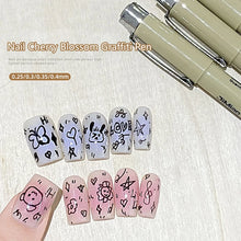 Load image into Gallery viewer, Nail Art Graffiti Line Pen Gel Painting Waterproof Wire Drawing Pen Detail Sketching Pen Nail Design Tools
