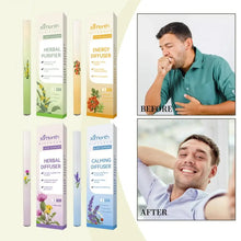 Load image into Gallery viewer, Herbal Diffuser with Mullein/Thyme/Mints Guarana/Green Tea Natural Energy Boost Clear Breathing Support for All Ages
