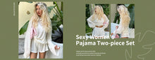 Load image into Gallery viewer, Cotton Two Piece Nightwear Set
