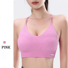 Load image into Gallery viewer, Women's Sports Bra Shock-proof Push-up Beautiful Back Cross Fitness Vest Top Gym Clothing Yoga Vest Running Sexy Fitness Bra
