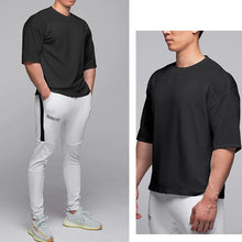 Load image into Gallery viewer, 2023 Summer Gym T-Shirts fitness Oversized Breathable Men T Shirt High Quality Bodybuilding Men Clothes Top Tee
