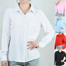 Load image into Gallery viewer, Elegant Classic Lapel Office Blouse
