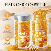 Load image into Gallery viewer, Hair Care Essence Capsules Bee-Infused For Women &amp; Men Hair Care Oil Smooth Repair Damaged Hair Treatment Serum,Vitamin A,E,H,B5
