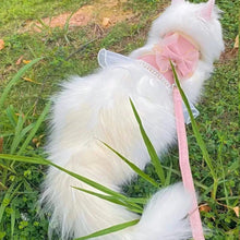 Load image into Gallery viewer, Pet Accessories Princess Style Cat Harness Leash Adjustable Nylon Cat Vest Breathable with Bowknot Pet Chest Strap For Cats Dogs
