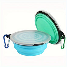 Load image into Gallery viewer, Collapsible Lidded Travel Water Dish
