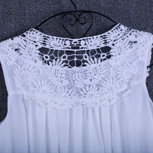Load image into Gallery viewer, Summer tops for women  Fashion Lace Chiffon blouse V-Neck Loose Casual Chiffon Shirt
