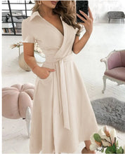 Load image into Gallery viewer, Elegant Sleeveless Belted Midi Dress
