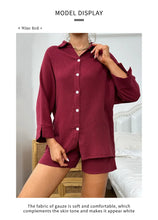 Load image into Gallery viewer, Cotton Button Down Pajama Set
