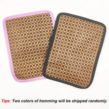 Load image into Gallery viewer, Pet Sleep Bed Rectangle Mat with Rattan Cooling Pad for Small Animals Dogs Cats Rabbit Guinea Pig Hamster Squirrel All Seasons
